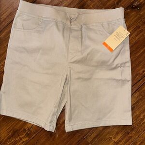 French Toast NWT NEW Khaki elastic waist School Uniform Shorts 18